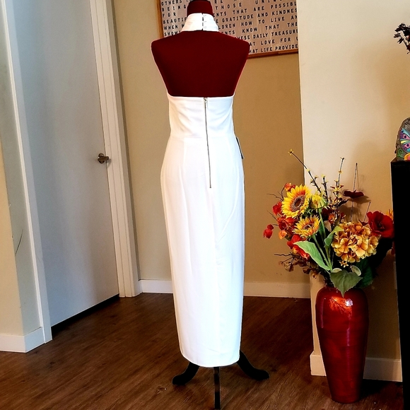 White Halter Dress - Picture 2 of 2